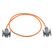 Wirewin PKW-I2-SF-K6A-PUR Netzwerkkabel Orange 30 m Cat6a S/FTP (S-STP) Rund, Länge: 30 m