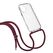 Urbany's Red Wine Handy-Schutzhülle 16,8 cm (6.6") Cover Bordeaux, Silber, Transparent