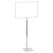 Franken PSM A4 12 Zeichenhalter und Informationsstand Schilderhalter Metall, Kunststoff Grau