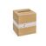 PartyDeco Kartenbox Aufbewahrungsbox Rechteckig Papier Braun