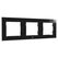 Shelly 3 220 x 80 mm Rechteck Schwarz Kunststoff, Farbe: Schwarz