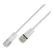 SLIM Patchcords SLIM-L-UF-K6A-TL 0.15 WT Netzwerkkabel Weiß 0,15 m Cat6 U/FTP (STP), Farbe: Weiß, Länge: 0,15 m