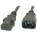 Diggelmann SPVB10-1 Stromkabel Schwarz 1 m C14-Koppler C13-Koppler, Farbe: Schwarz, Länge: 1 m