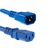 Diggelmann SPVBL10-3 Stromkabel Blau 3 m C14-Koppler C13-Koppler, Farbe: Blau, Länge: 3 m