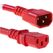 Diggelmann SPVRD10-1.5 Stromkabel Rot 1,5 m C14-Koppler C13-Koppler, Farbe: Rot, Länge: 1,5 m