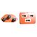 Diggelmann T23C19OG-5 Stromkabel Orange 5 m Netzstecker Typ J C19-Koppler, Farbe: Orange, Länge: 5 m