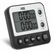 ADE TD2100-1 Küchen-Timer Digitaler Küchentimer Schwarz, Weiß, Farbe: Schwarz, Weiß