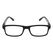 SMARTY Ludwig Unisex Rechteck Vollrand Schwarz