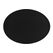 Tiseco TRUDO Platzdeckchen Oval Schwarz 1 Stück(e)