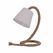 Näve 3164627 Tischleuchte E14 40 W LED Natürlich/Natur, Weiß