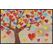 Salonloewe Tree of Love Dekorative Fußmatte Drinnen/Draußen Rechteckig Mehrfarbig
