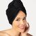 MÖVE 273397563-027067-199 Haarhandtuch Schwarz Baumwolle, Farbe: Schwarz