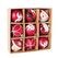 Dekomat AG 7370548 Christbaumschmuck Kugel-Weihnachtsschmuck Rot, Weiß 9 Stück(e)