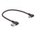 DeLOCK EASY-USB 2.0 Kabel Typ-A Stecker zu USB Type-C™ Stecker gewinkelt links / rechts 0,2 m schwarz, Länge: 0,2 m