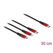 DeLOCK USB Ladekabel 3 in 1 USB Type-C zu Lightning / Micro USB / USB Type-C 30 cm schwarz / rot