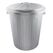 keeeper 1021416000000 Mülleimer 50 l Rund Kunststoff Silber