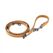 Curli Apple Leather Verstellbare Leine Brown S