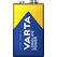 Varta Batterien 9V Blockbatterie, 2 Stück, Longlife Power, Alkaline, für Rauchmelder, Brand- & Feuermelder, Mikrofon