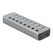 DeLOCK USB 5 Gbps Hub mit 7 Ports + 1 Schnellladeport + 1 USB-C PD 3.0 Port mit Schalter und Beleuchtung