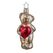 Inge‘s Christmas Decor 10072U026 Christbaumschmuck Spezifisches Weihnachtsornament Silber, Rot 1 Stück(e)
