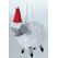 Inge‘s Christmas Decor 700001930 Christbaumschmuck Spezifisches Weihnachtsornament Textil, Filz Rot, Weiß