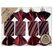 Inge‘s Christmas Decor 81002G051 Christbaumschmuck Spezifisches Weihnachtsornament Kunststoff Rot 4 Stück(e)