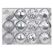 Inge‘s Christmas Decor 81195G257 Christbaumschmuck Kugel-Weihnachtsschmuck Silber 12 Stück(e)