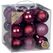 Inge‘s Christmas Decor 81239G051 Christbaumschmuck Kugel-Weihnachtsschmuck Kunststoff Bordeaux 27 Stück(e)