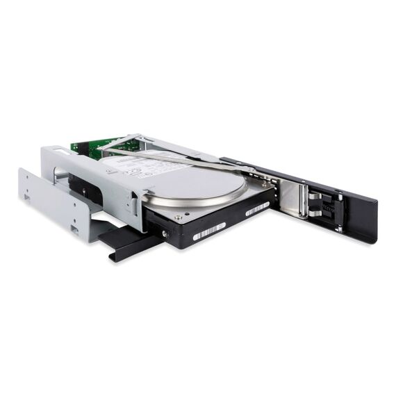 Icy Dock MB171SP-1B Hard Drive Backplane 13,3 cm (5.25") Carrier Panel Schwarz, Silber, 3 image