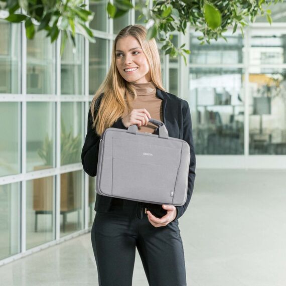 DICOTA Eco Slim Case BASE 35,8 cm (14.1") Aktenkoffer Grau, 2 image