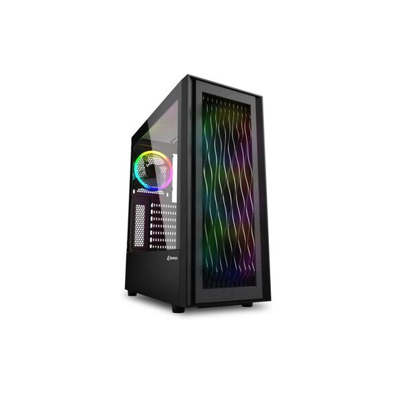 Sharkoon RGB Wave ATX, 2x U3, 1x Type-C, 4x 120 ARGB