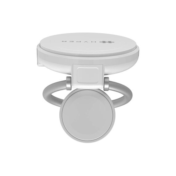 HYPER Qi2 2-in-1 Magnetic Charging Stand weiss