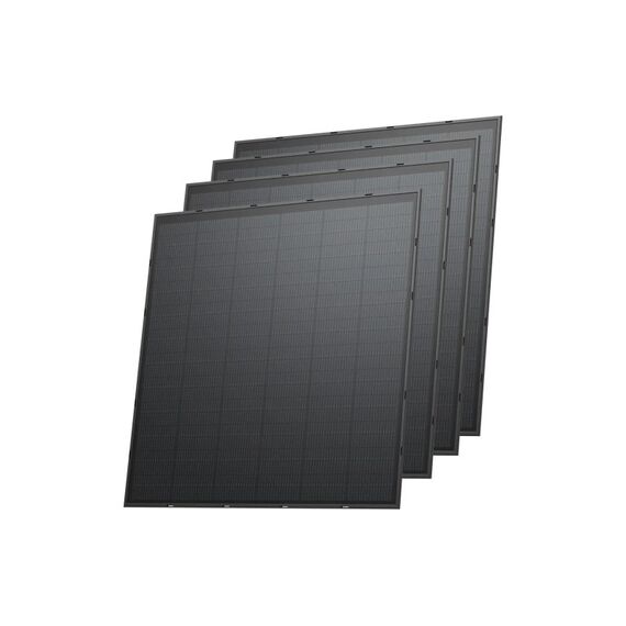 EcoFlow 250W Rigid Solar Panel (4-Pack) Schwarz