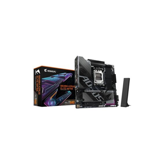 Gigabyte B840M A ELITE WIFI6E, uATX AM5, AMD B840, 4x DDR5, PCIe 4.0, WIFI6E