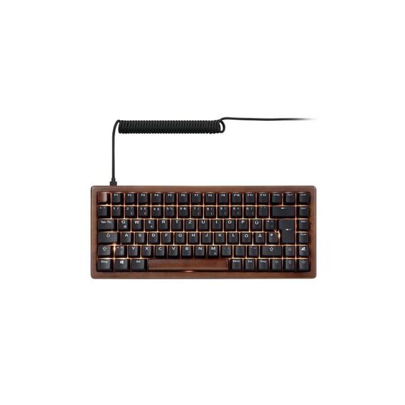 Sharkoon Skiller SGK50 S3 Wood PBT DE kabelgebunden, DE, PBT Hotswap
