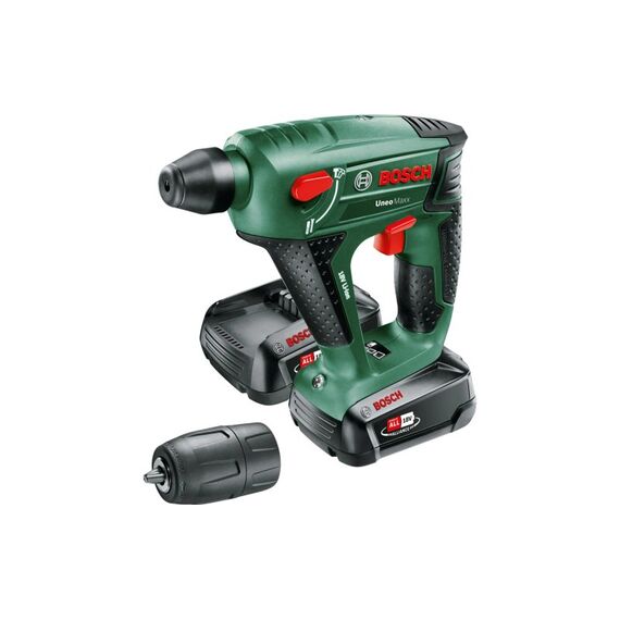 Bosch Akku-Bohrhammer UNEO Maxx 2x Akku PBA 18V 2Ah, Koffer