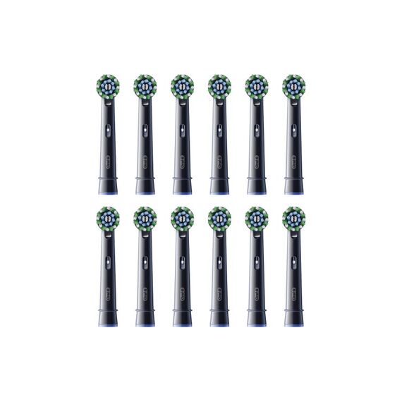 Oral-B Ersatzbürsten CrossAction 12er X-Filaments, schwarz, 12 Stück