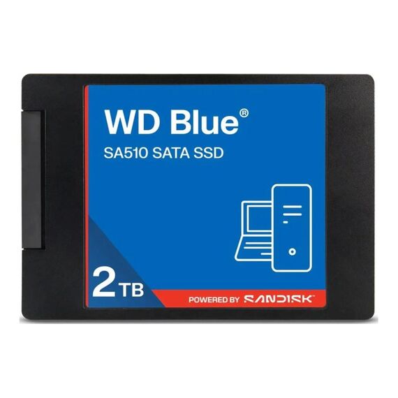 SanDisk SA510 2TB 2.5 SATA 6GB/s, 560MB/s (l), 520MB/s (s), 7mm