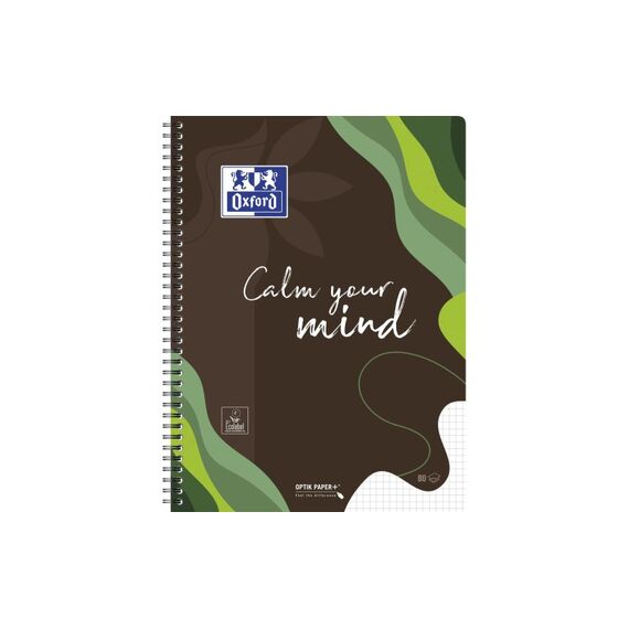 Elba Oxford LE Calm Nature Spiralblock A4+ 80 Blatt, liniert, 2 Motive assortiert