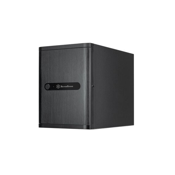 SilverStone NAS SST-CS240, ohne Netzteil Alu-Gehäuse schwarz, 211x285x360mm (BxHxT)