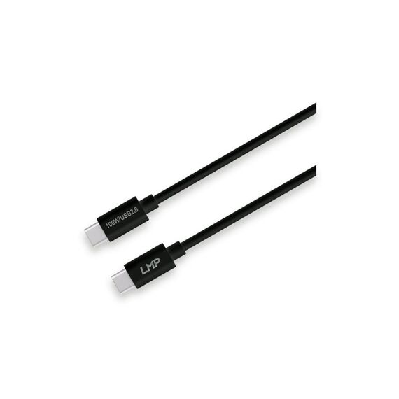 LMP USB Lade und Datenkabel C - C 1M schwarz, 100W, 20V, 5A, PD 3.0