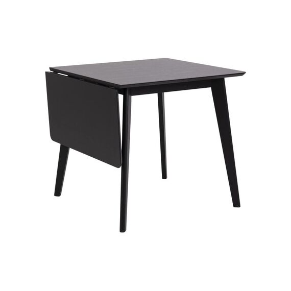 AC Design Esstisch Roxby mit Verlängerung Furnier, Gummibaumholz,80/120x80x76 cm