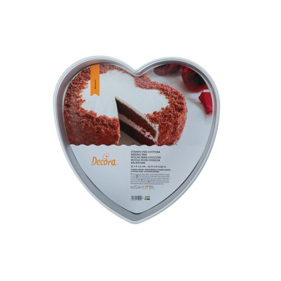 Decora, Motiv-Backform Herz, Ø 15 cm, Silbe H 7.5 Ø 15cm