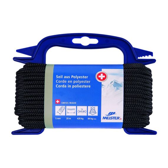 Meister Polyesterseil Ø 5 mm, 20 m, 420 kg, Schwarz