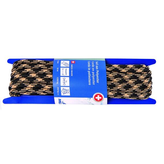 Meister Polyesterseil Ø 8 mm, 10 m, 1250 kg, Schwarz-Gelb