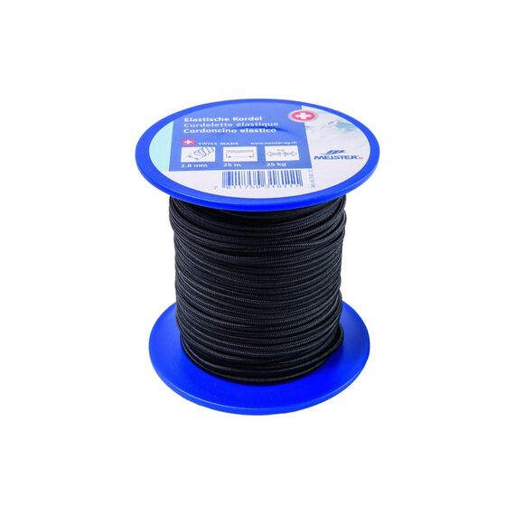 Meister ELAST. KORDEL SCHWARZ 2.8MM 25M 25 m
