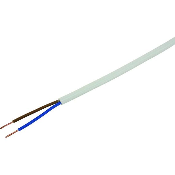 Steffen Installationskabel TD 2x0.75mm2 weiss, 20m