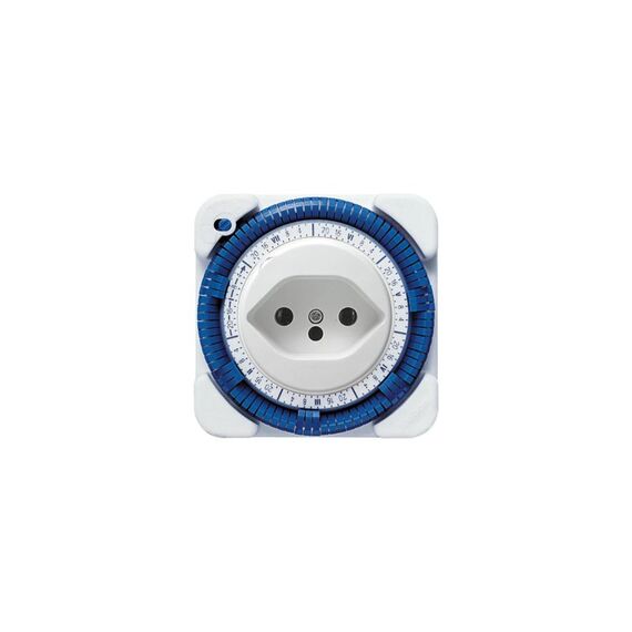 Theben Steckdosen-Zeitschaltuhr 24h 27 Weiss, IP20, T12/T13