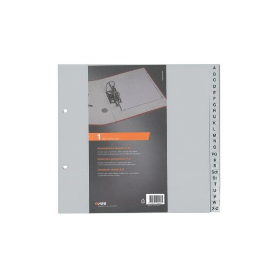 HWB Register A - Z A4, teildeckend
