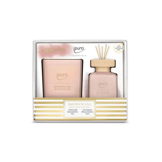 Ipuro Geschenkset time for a hug Young Line Raumduft: 1x50ml, 1x125g.